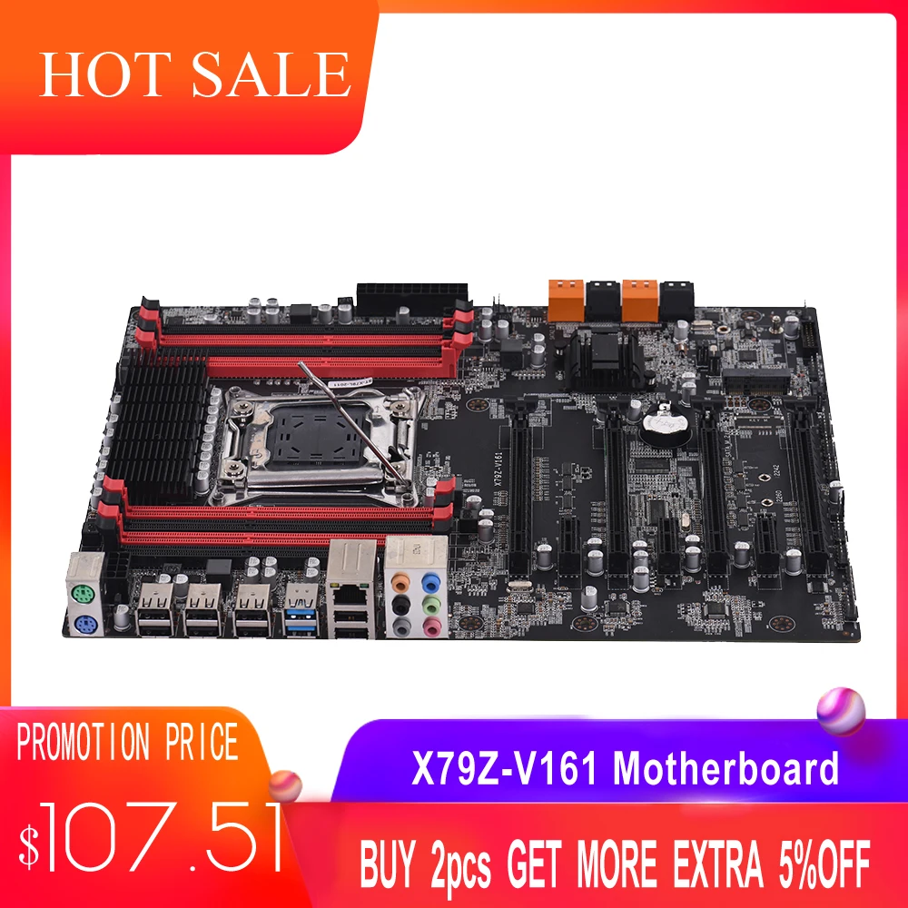 X79Z V161 материнская плата с поддержкой ECC LGA2011 SATA 3 0 USB порты DDR3 128 гб объем