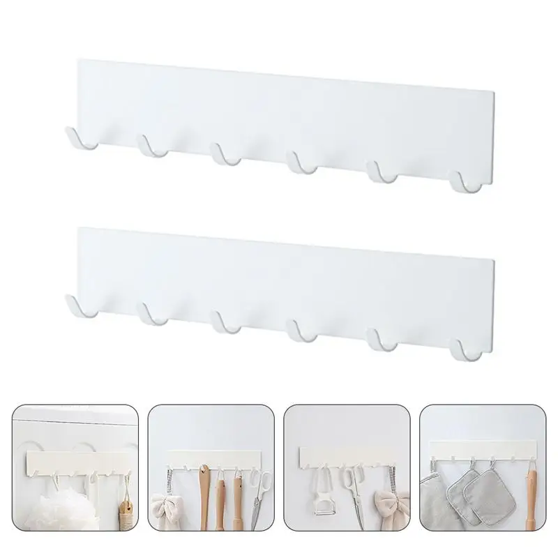 

2pcs Wall-mounted Storage Hook Convenient Self-adhesive Storage Hook Storage Hanger