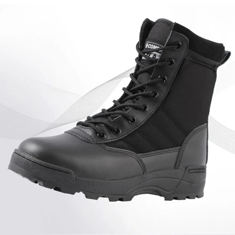 

Tactical Military Boots Men Boots Infantry Tactical Boots Outdoor Hiking Boots Ankle Shoes Men Work Safty Shoes Army Shoes