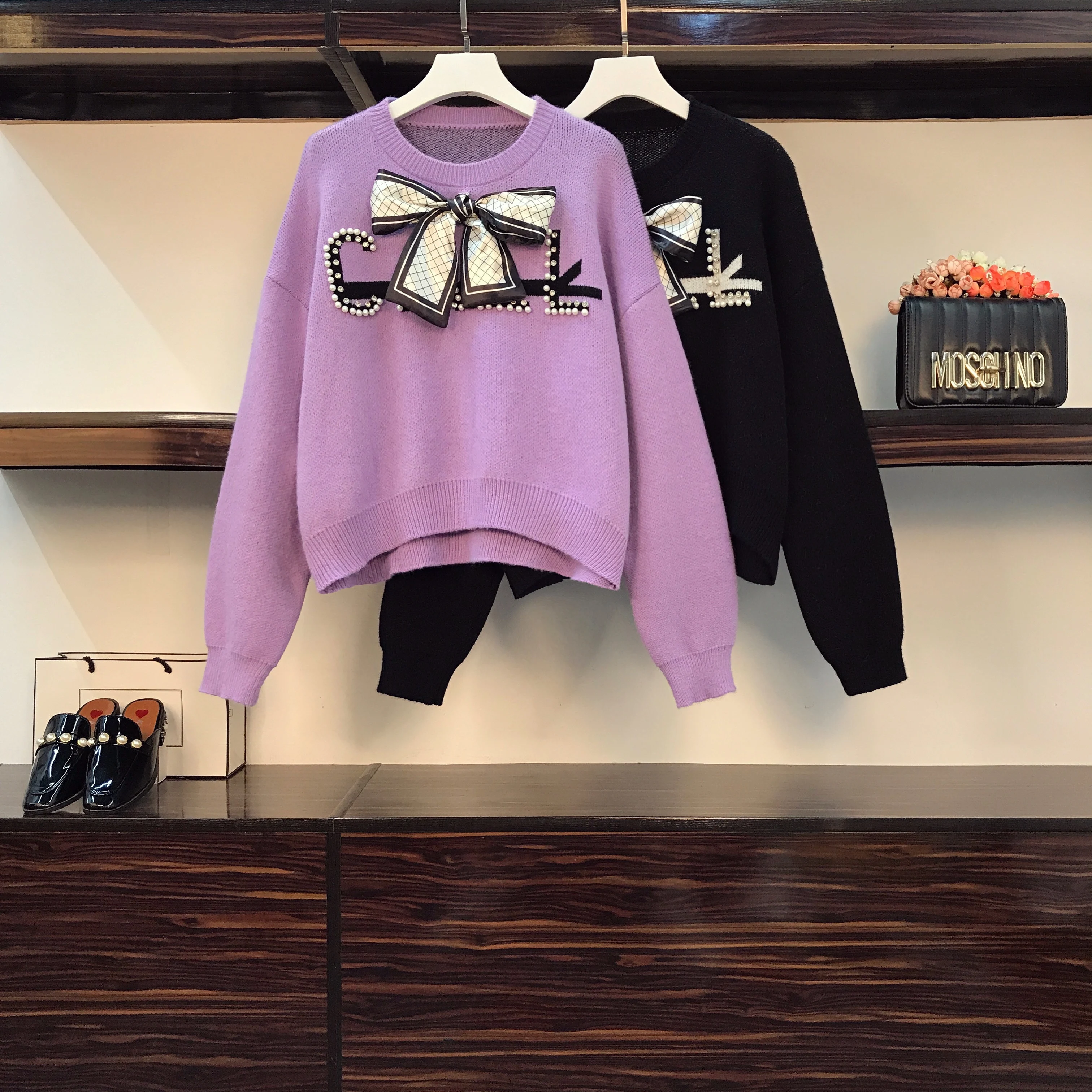 

New Oversize Women's Autumn Winter Sweater Women's O-Neck Loose Casual Long Sleeve Top