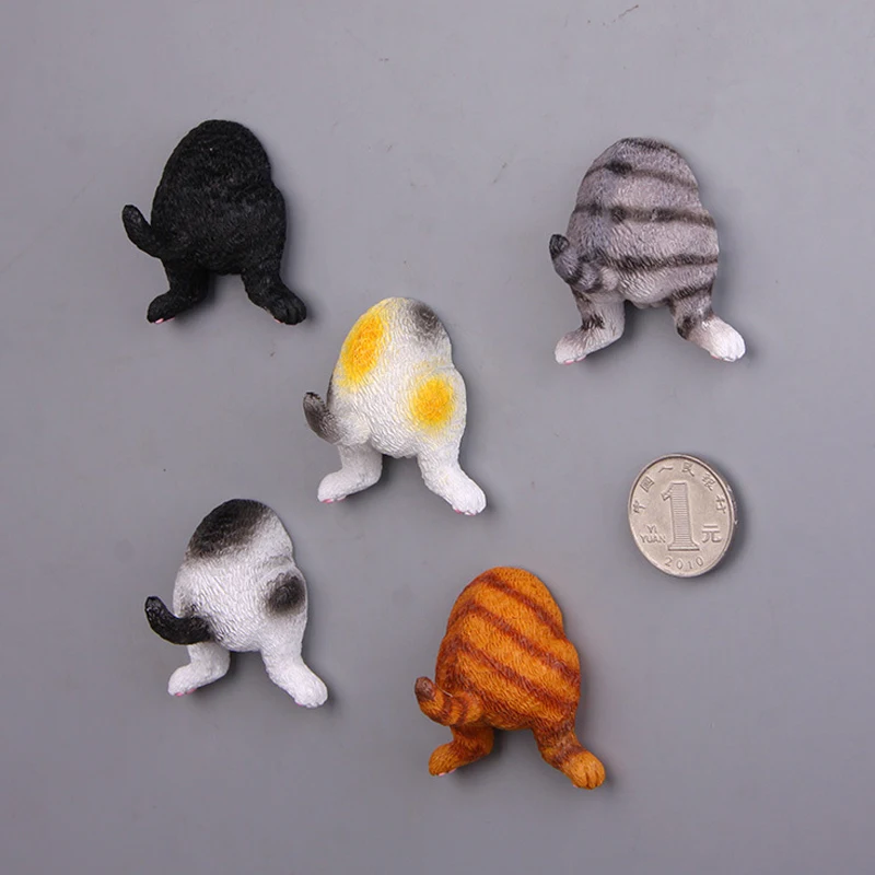 Магнитная застежка для холодильника милый мультяшный Кот с ягодицами кольцо