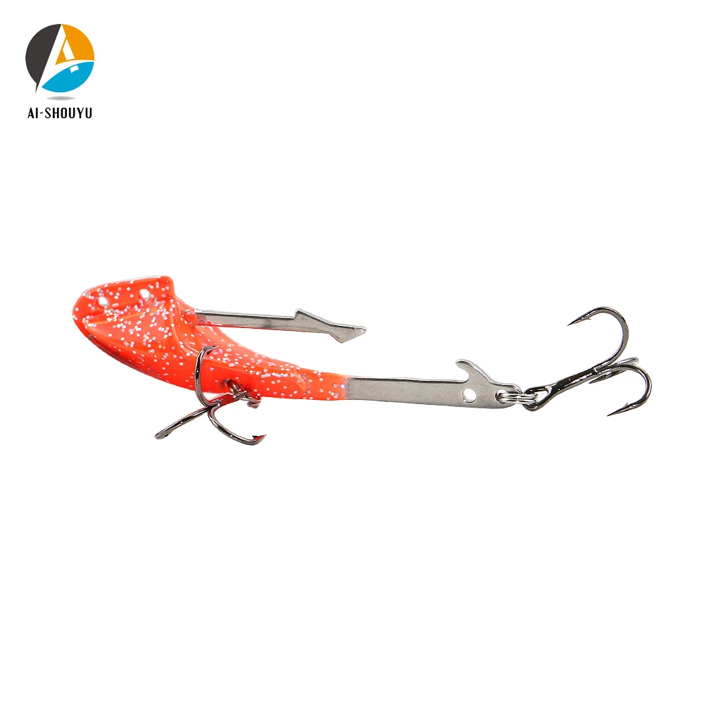 

AI-SHOUYU 1PC New Arrival Sinking VIB Fishing Lure 60mm 13g/76mm 23g Matel Fishing Bait Fishing Tackle Peche