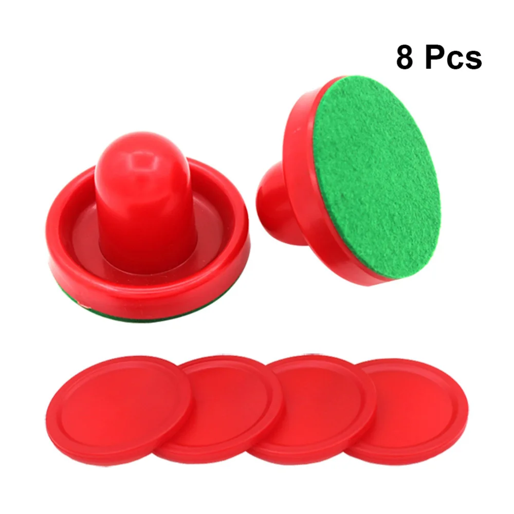 

8pcs 96mm Air Hockey Pushers Pucks Replacement for Game Tables Goalies Header Kit Air Hockey Equipment Accessories (Red)
