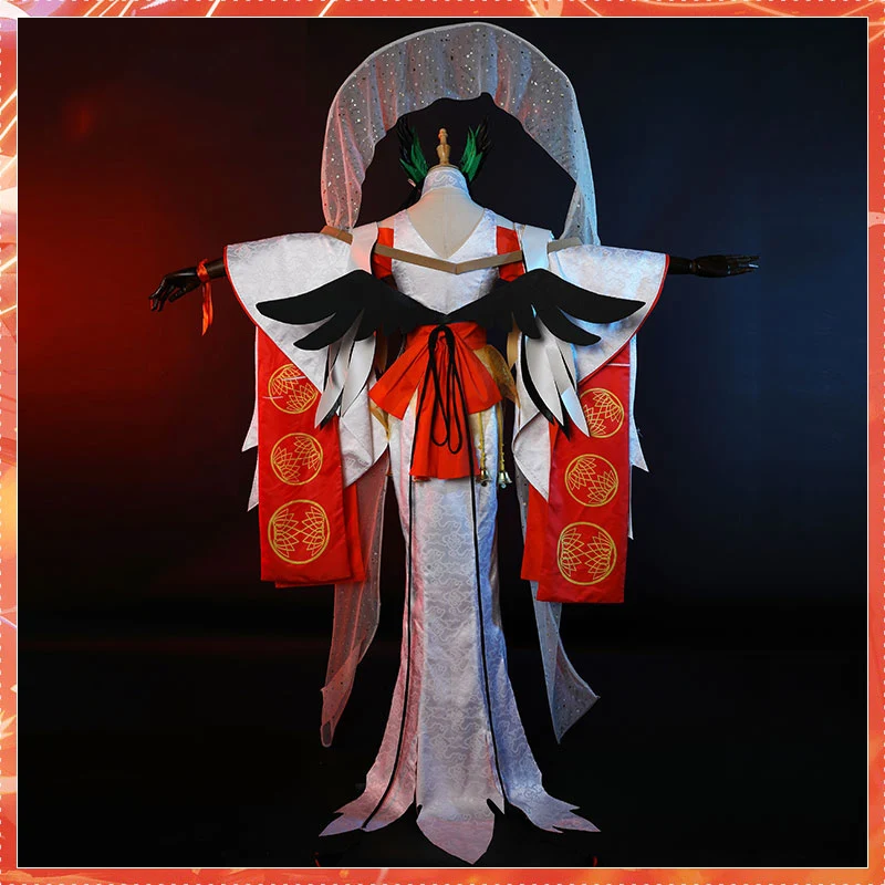 Женское кимоно Onmyoji SSR Kinnara Униформа костюм для косплея на Хэллоуин новинка 2020 |
