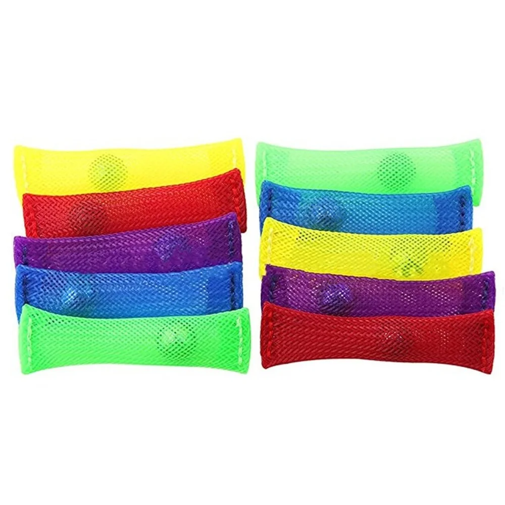 Bolas sensoriales para el autismo, juguetes para terapia de ansiedad, TDAH, EDC, alivio del estr&eacute;s, malla trenzada, f&aacute;cil de doblar con m&aacute;rmol-3