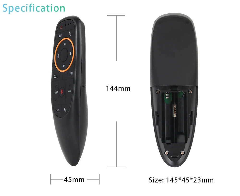 [6 шт.] Android TV Box G10 Голосовая воздушная мышь Поддержка голосового поиска гугеля с