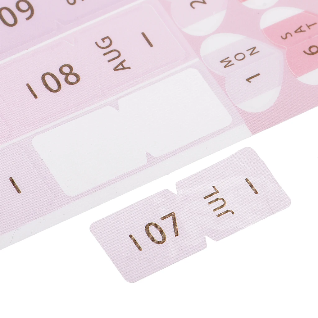 8 штук ежемесячный календарь индекс вкладки планировщик Стикеры s Mark дневник ПВХ