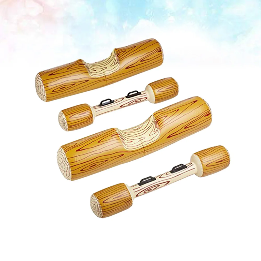

4pcs Children's Inflatable Water Wooden Stick Shape Water Outdoor Swimming Tool for Adult Child Beach Pool