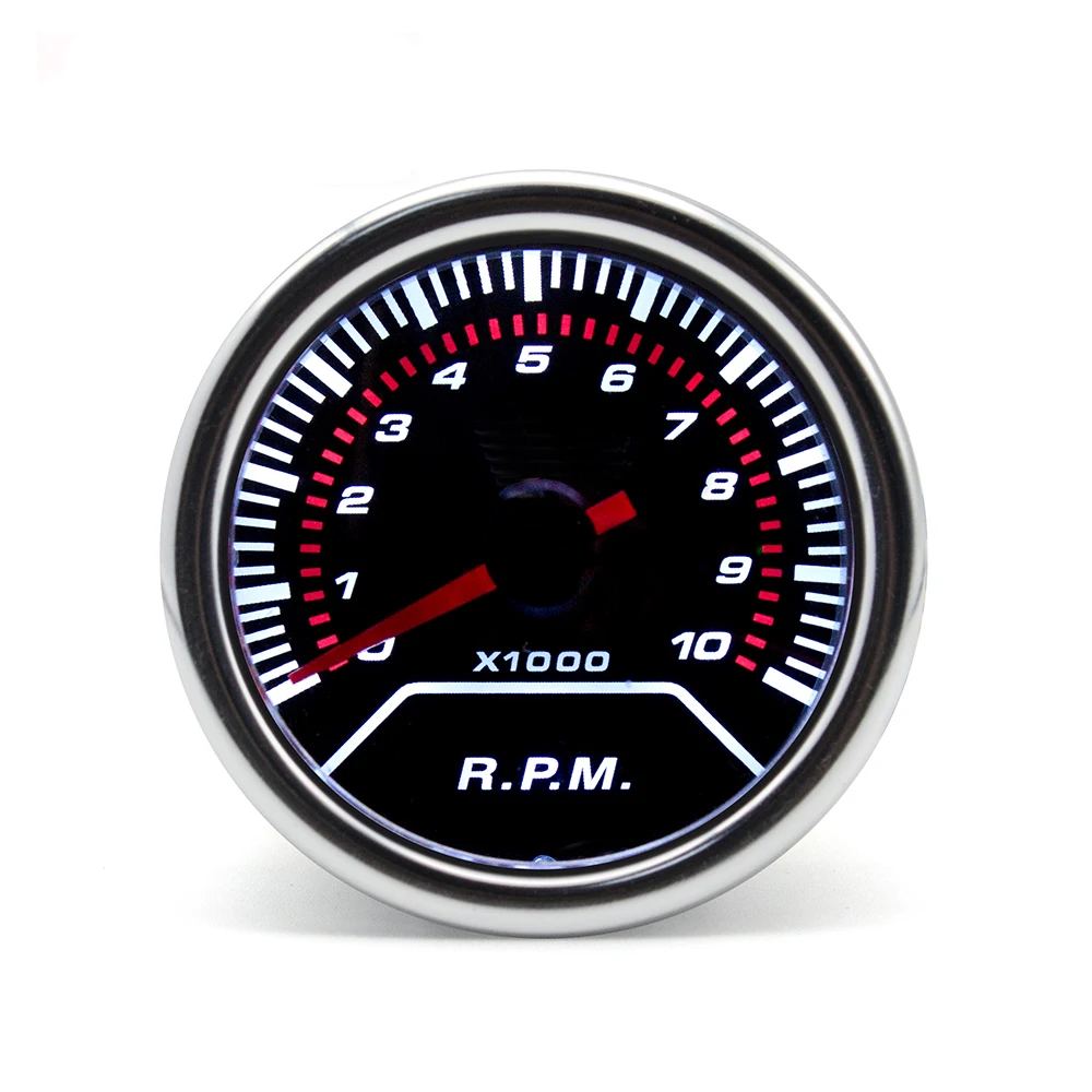 

Тахометр Копченый для автомобиля, гоночный датчик, 52 мм, 0-10000 об/мин, Тахометр для 12 В бензиновой автомобильной указки, тахометр 2 дюйма