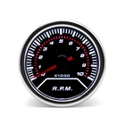 Тахометр Копченый для автомобиля, гоночный датчик, 52 мм, 0-10000 обмин, Тахометр для 12 В бензиновой автомобильной указки, тахометр 2 дюйма