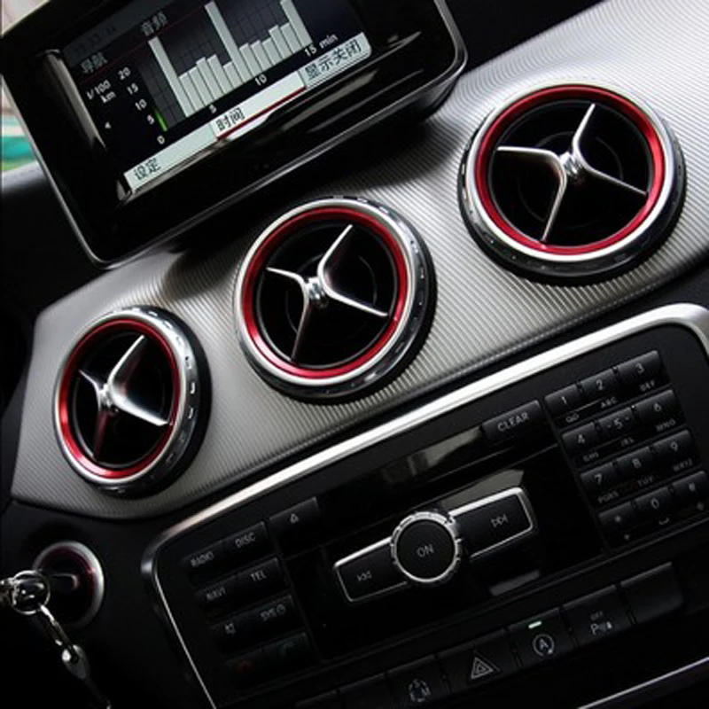Декоративное кольцо для воздуховода автомобиля подходит моделей Mercedes-Benz