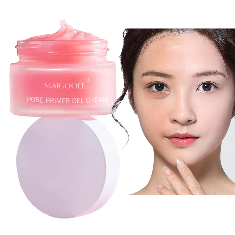 

Pore Primer Gel Cream Invisible Pores Moisturizing Refreshing Oil Control Brighten Face Skin Care Natural Matte Makeup Gel 30ML