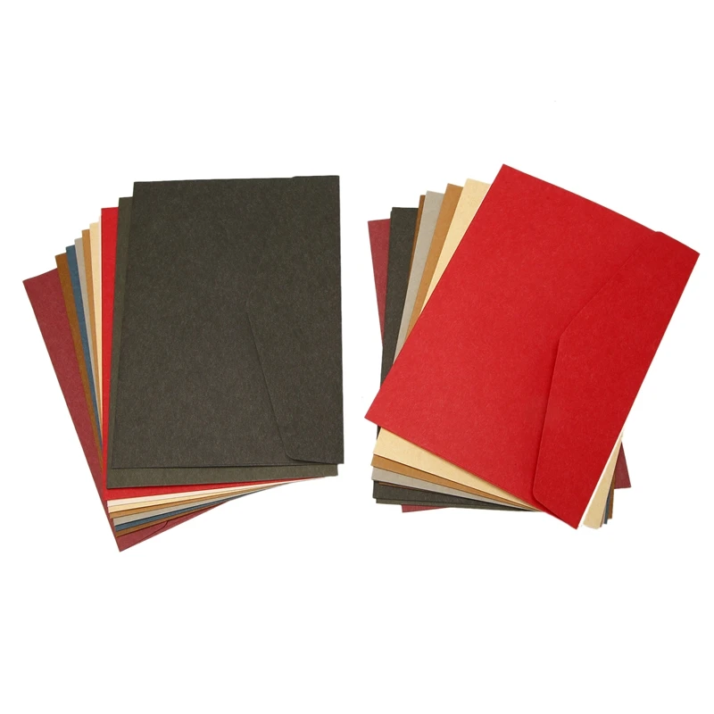 

20PCS Retro Invitation Letter Invitation Envelope Thicken Paper No. 7 Envelope Suitable for Birthdays, Weddings, Etc.