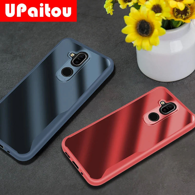 UPaitou Plain Case for Nokia 3.1 5.1 6.1 7.1 Plus 8.1 X3 X6 X7 8 7 Bumper Soft Transparent TPU Cover For |