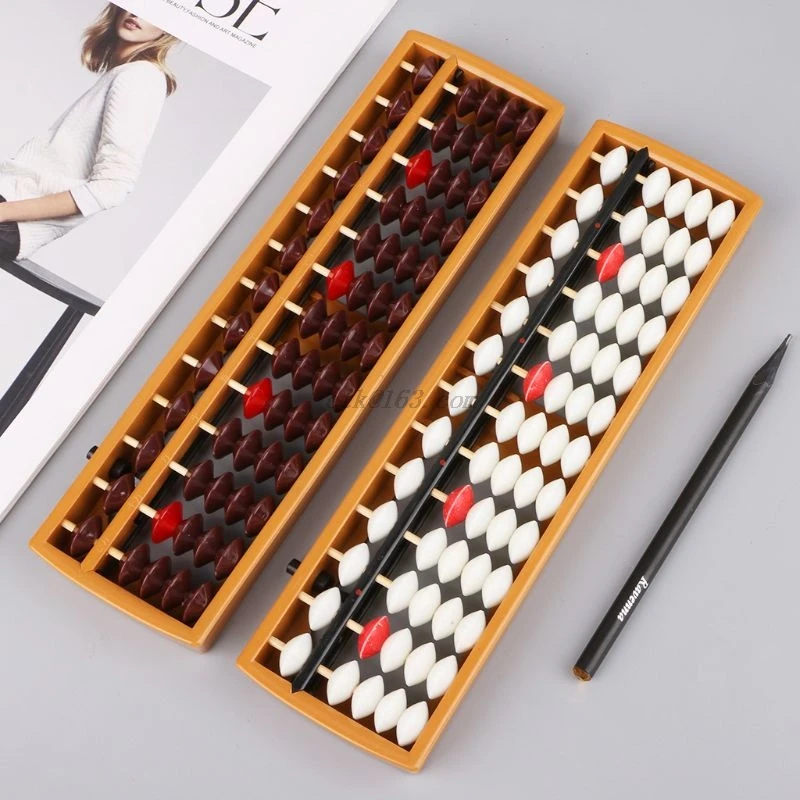 Портативный японский 13 цифр колонны Abacus арифметические счеты соробан какуляции