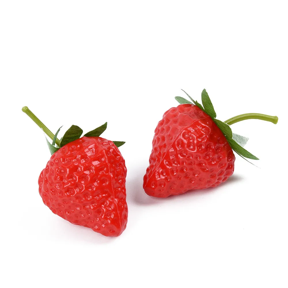 SUEF Plastic simulation strawberry model fruit and vegetable props teaching auxiliary decoration @3 | Дом и сад