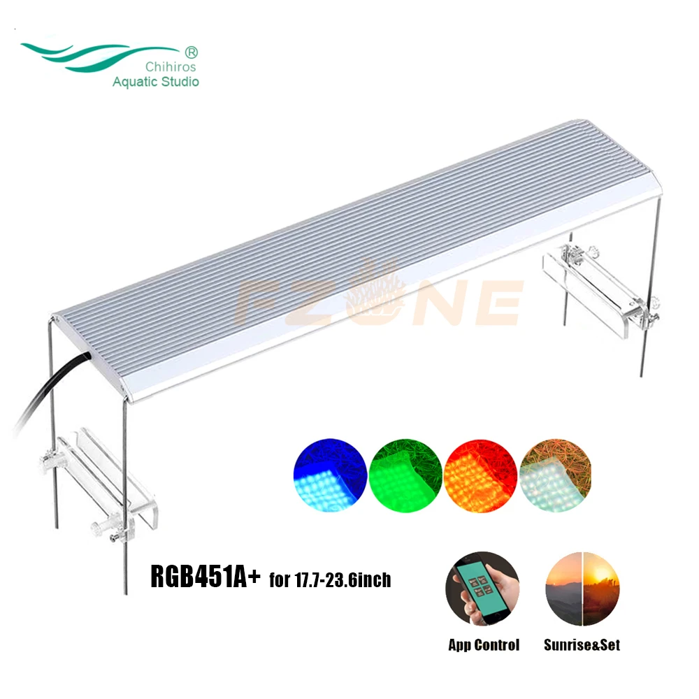 Chihiros RGB A Plus Serail App контроль светодиодный Aqaurium RGB светодиодный светильник с 3 тусклыми каналами стиль ada для аквариумных растений светодиодный светильник - Цвет: RGB A45Plus