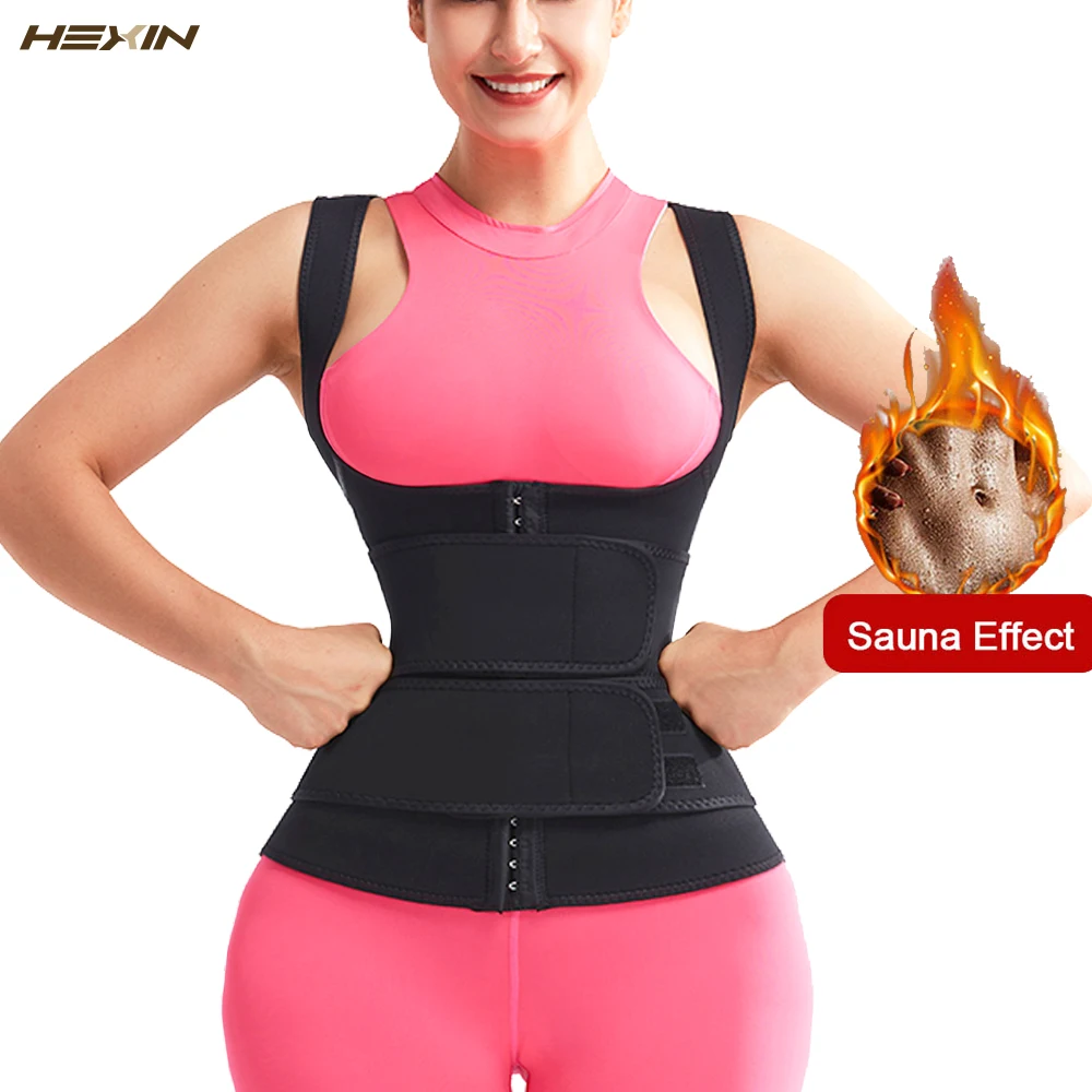 ГЕКСИН неопрен Пот Сауна тела формирователь жилет Талии Тренажер моделирование