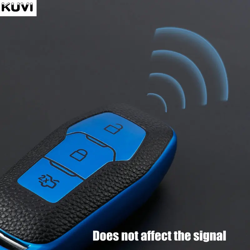 Кожаный ТПУ чехол для автомобильного ключа с дистанционным управлением