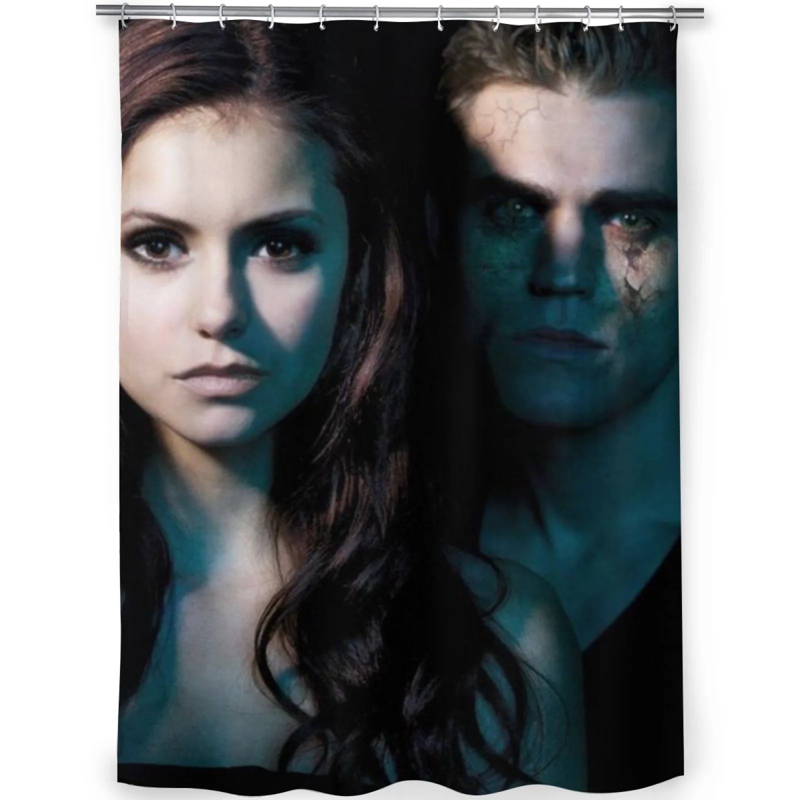 

Bathroom Shower Curtain 3D Waterproof and Mildew Proof The Vampire Diaries Environmentally Friendly Toilet Curtain_xxgyl03