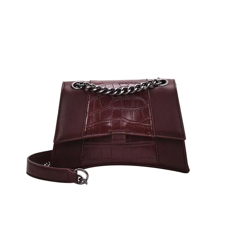 Элегантная женская сумка через плечо с узором крокодиловая кожа новинка 2019