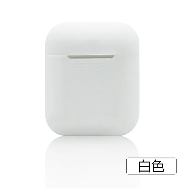 Белый ТПУ Силиконовые Bluetooth беспроводные наушники чехол для AirPods защитная сумка-чехол Аксессуары для кожи для Apple Airpods зарядная коробка - Цвет: Белый