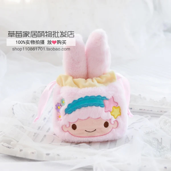 Медведь Даффи Stellalou Sanrio, Hello Kitty с рисунками из мультфильма «My Melody Cinnamoroll персонажи Little Twin Stars косметичка рисовать Органайзер с карманами, который крепится на сумки-косметички