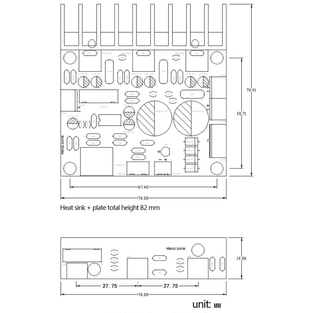 

LM1875 2.1 Super Bass 2.1 Subwoofer Amplifier Board Three-channel Speaker Audio Amplifier Board Audio Bass Amp Board ONLENY -