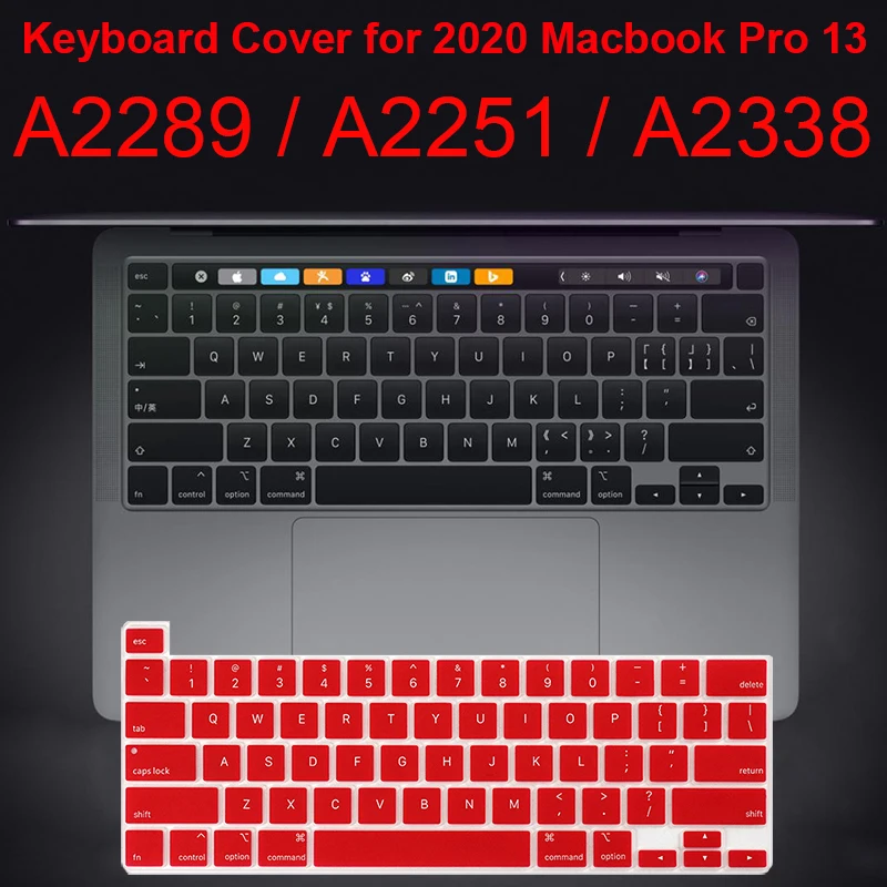 Чехол для клавиатуры в американском стиле 2020 Macbook Pro 13 A2289 A2251 A2338 16 A2141 защитный