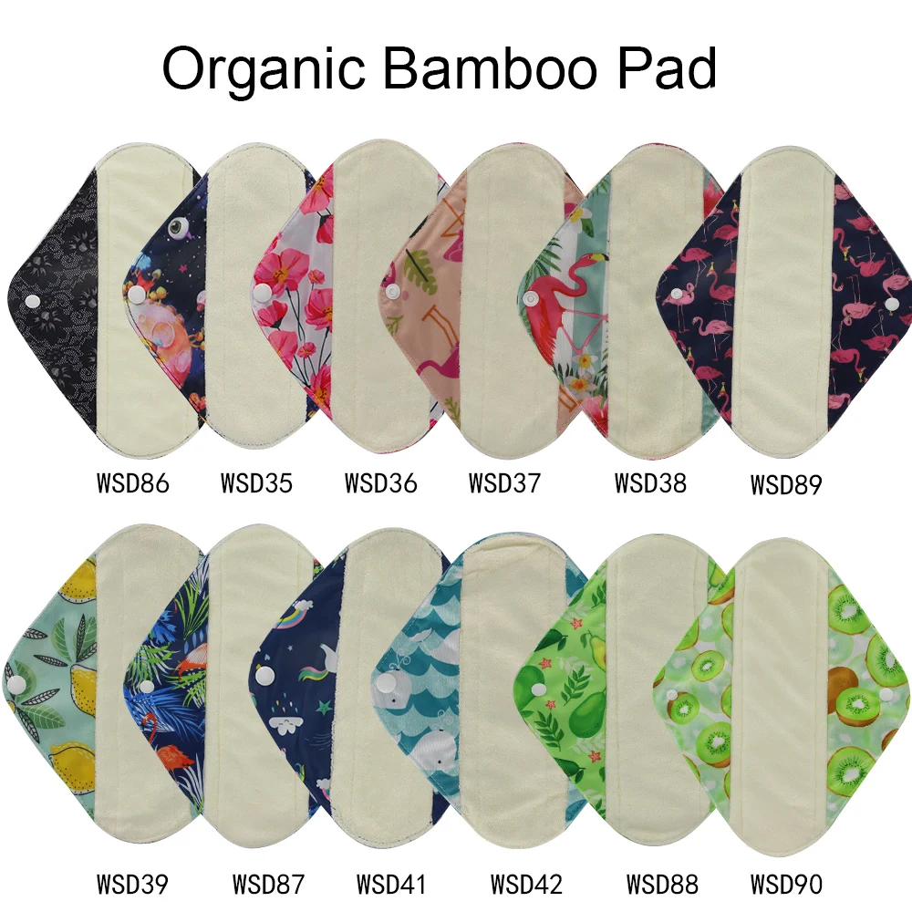 

10 шт., многоразовые бамбуковые ватные прокладки для мам