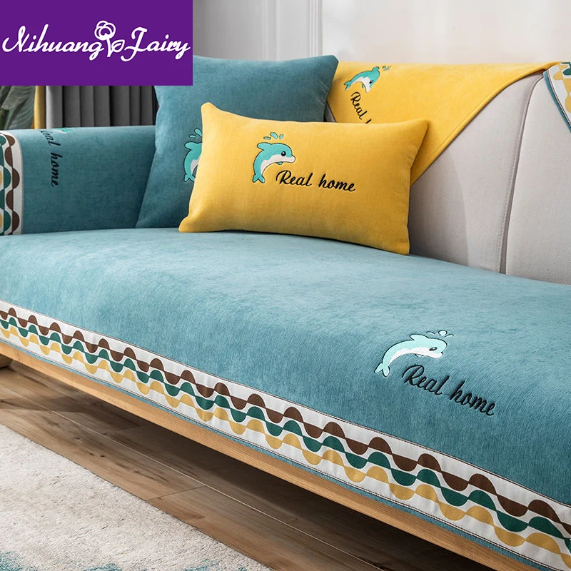 

Chenille sofa cushion four seasons universal non-slip high-grade sofa cover cover Nordic simple cushion thickened cloth towel