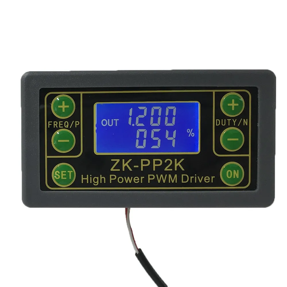 ZK-PP2K PWM генератор сигналов 8A модуль драйвера для двигателя/лампы двойной режим ЖК-дисплей PWM частота импульса рабочий цикл регулируемый модуль