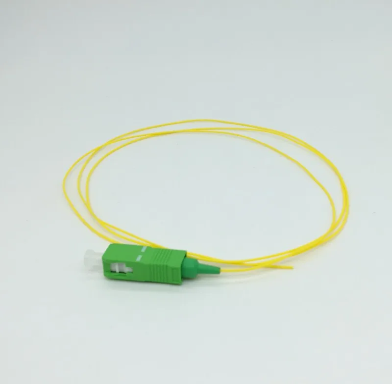 24/50/100/200/PCS SC/APC fiber Pigtail Simplex 9/125  Single Mode Fiber Optic Pigtail 0.9mm LSZH Yellow