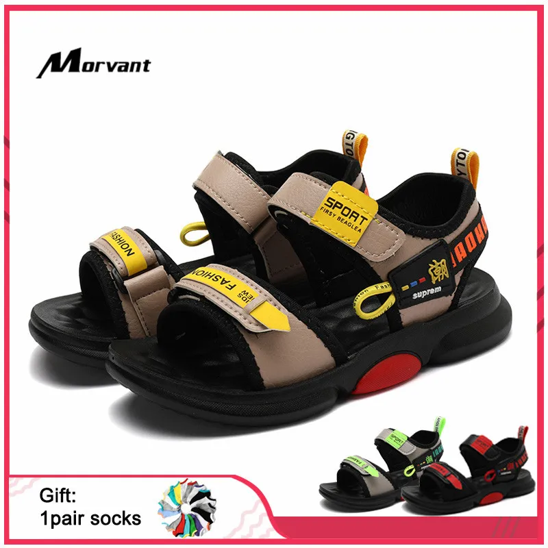 Сандалии детские кожаные в стиле ретро удобные босоножки для пляжа простая