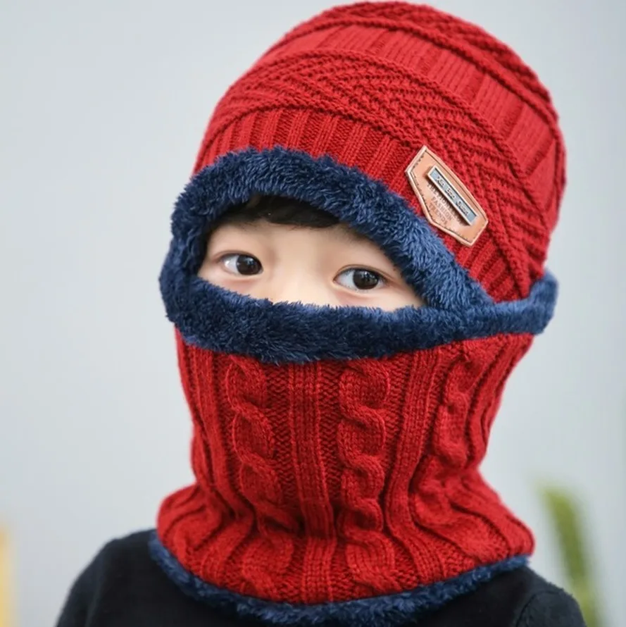 

Winter Hat for Child Hat Scarf Warm Scarf Hat Set Child Hat Scarf Set 2 Pcs Skullies Beanies Outdoor Windproof