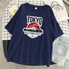 Футболка мужская с круглым вырезом, брендовая воздухопроницаемая рубашка в японском стиле I don't Talk, Повседневная Уличная одежда с цветами вишни, топ на лето