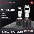 Светодиодная лампа H4 H7 с проектором, мини-линзы H11, автомобильные фары HB4 Led 9006 9005 HB3, автомобильные фары с конденсаторной линзой