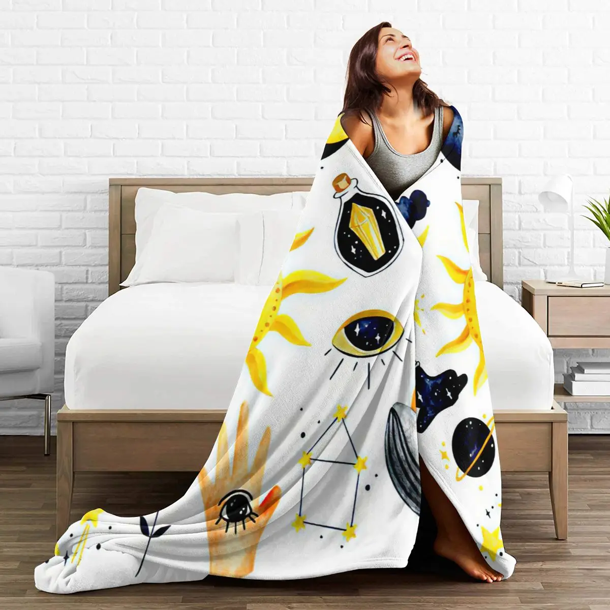 

Super soft sofa blanket plaid collage sublimation cartoon animation bedding flannel plaid blanket bedroom decorative blanket 01