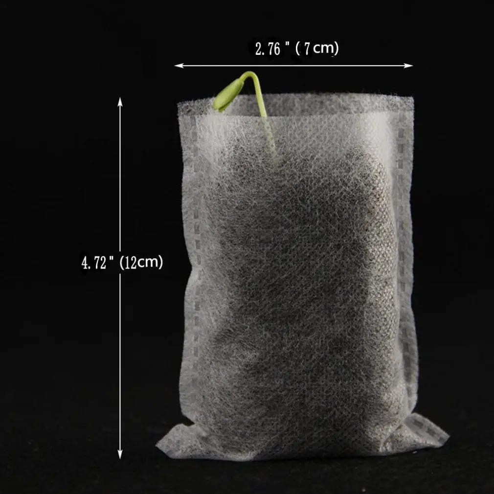 

100 pcs/set Biodegradable Non-woven Nursery Bags Plant Grow Bags Fabric Seedling Pots Eco-Friendly Aeration Planting Bags
