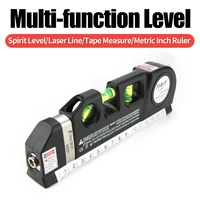 multi function spirit level laser horizon hairline vertical marking tape measure bubble level measurement tool metric inch ruler