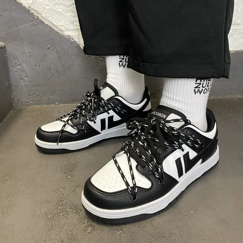 

2021 New Women Shoes Korean Women Sports Shoes Fashion Thick-soled Lace-up Women Vulcanized Shoes Breathable White Shoes
