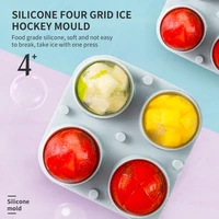 multifunctional 4 cavity silicone ball ice cube maker cocktail whiskey form for ice cubes tray mold kitchen tool