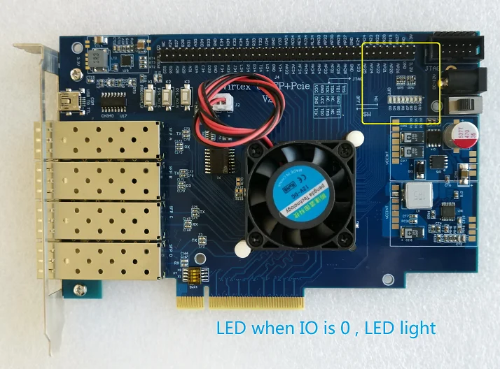 Плата xilinx virtex6 XC6VLX365T плата ПЛИС для разработки pcie