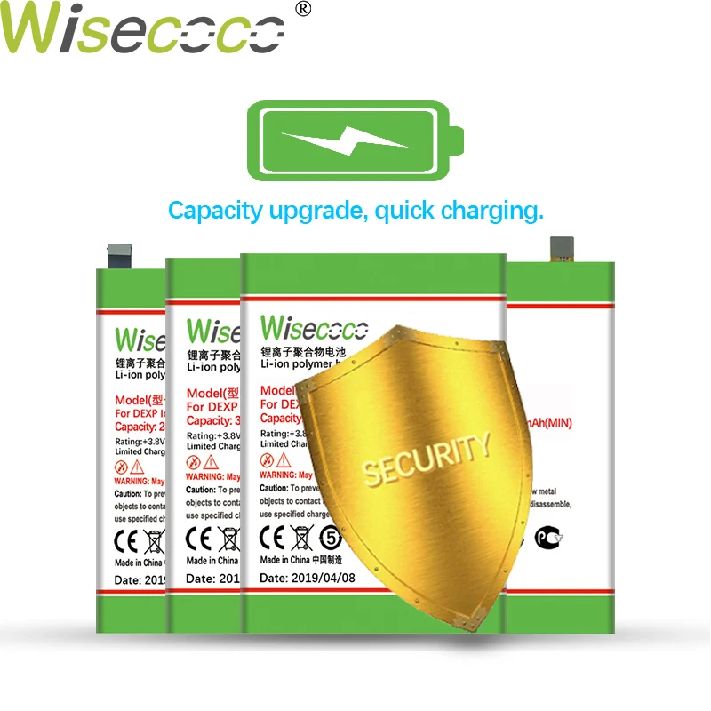 WISECOCO 2 шт. 3200 мАч батарея для DEXP Ixion MS550 MS 550 телефон новейшее производство высокое качество батарея+ номер отслеживания
