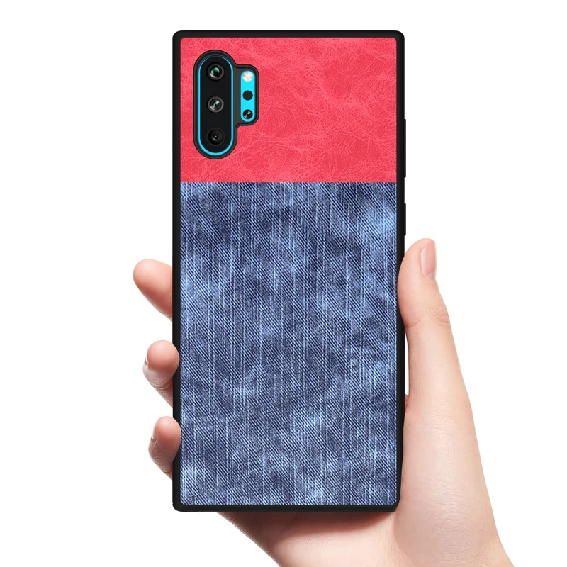 Антиударный чехол из ковбойской ткани для Samsung Galaxy Note 10 Pro 8 9 S8 S9 S10 Plus A10 A20 A30 A40 A50 A70.