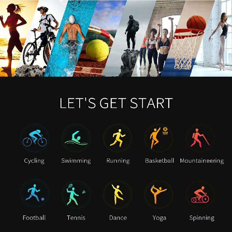 

X3 Smart Bracelet IP68 Waterproof Multi-function Smart Watch Fitness Tracker Heart Rate Monitor Sport Smartwatch For Android IOS