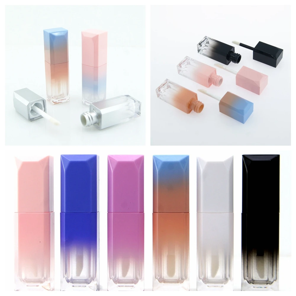 

5ml Gradient Lip Gloss Tubes Lip Glaze Empty Tube Lip Balm Tube Container Organize Lipstick Refillable Bottles Lip Gloss Tube