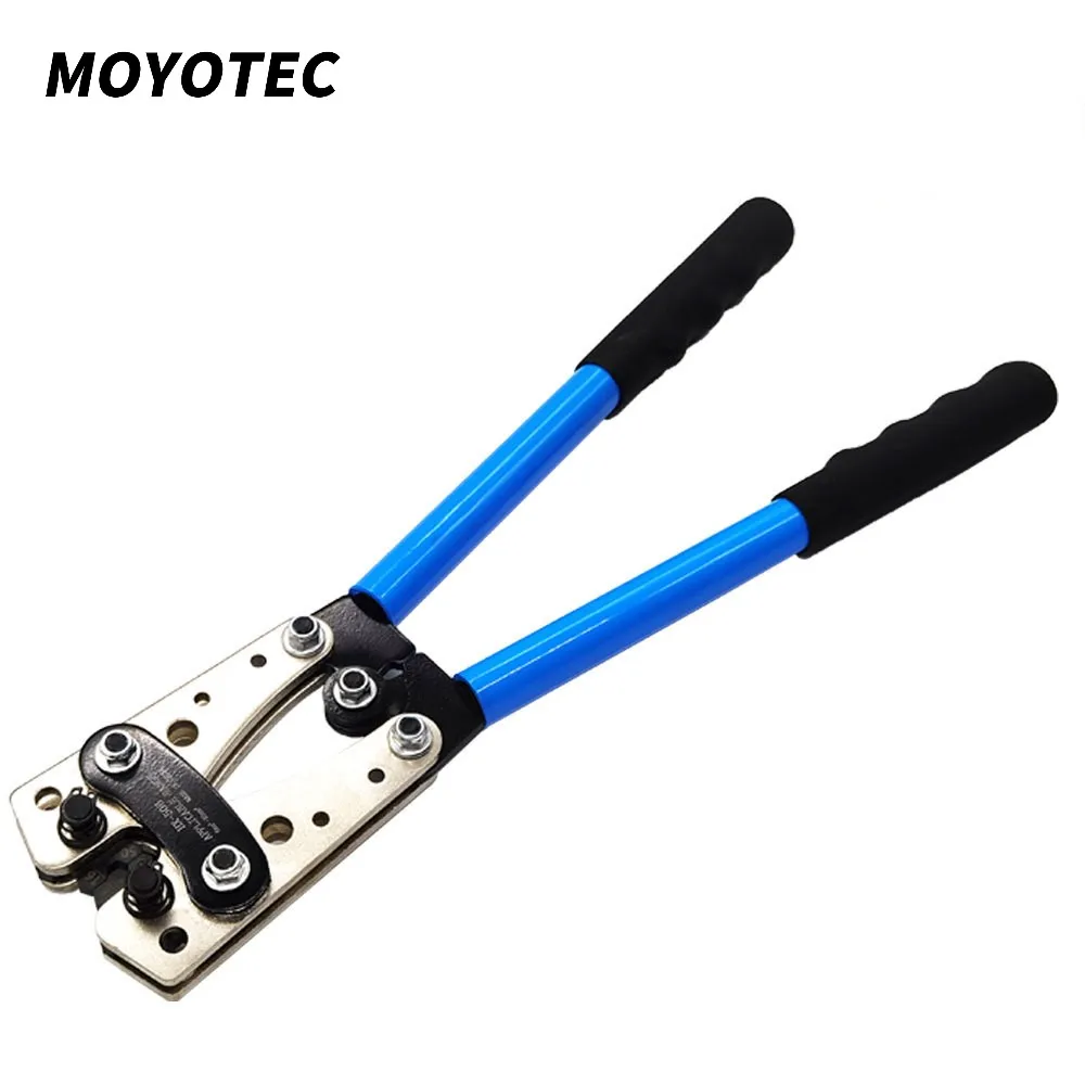MOYOTEC Crimping Plier 6-50mm 22-10 Tube Terminal Crimper Multitool Cable Lug Hex Crimp Tool Cable Terminal Plier Hand Tools