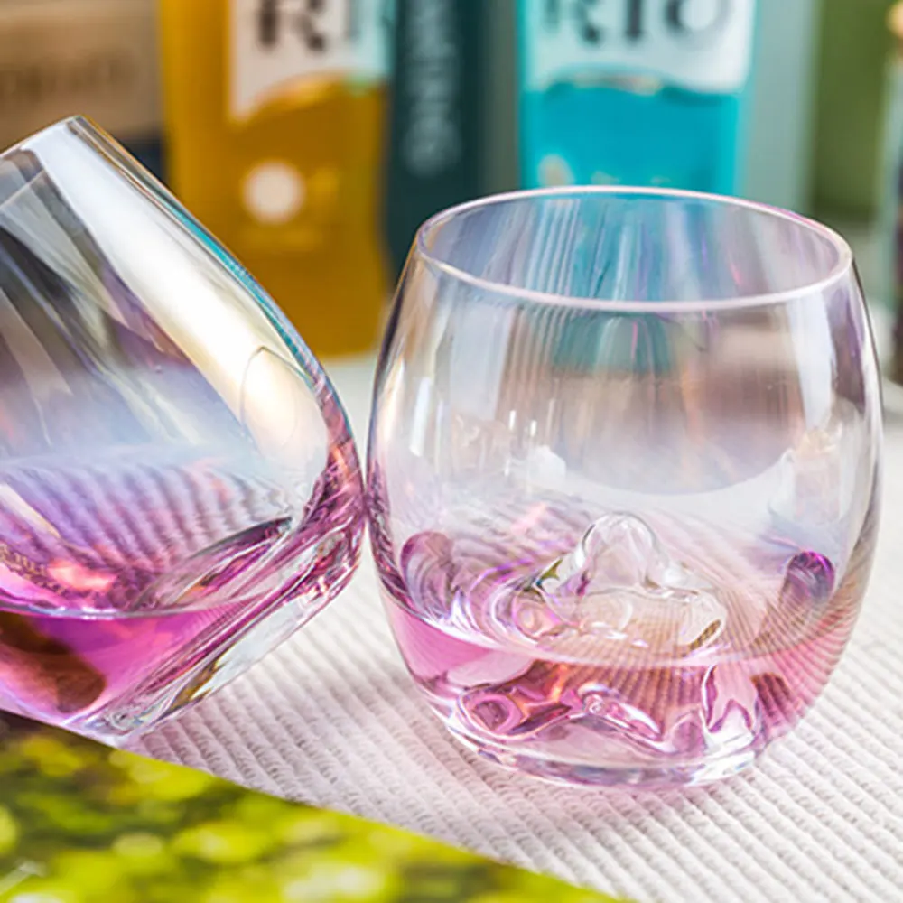 INS Home креативная стеклянная чашка Радужная КАПЛЕВИДНАЯ Бессвинцовая Хрустальная