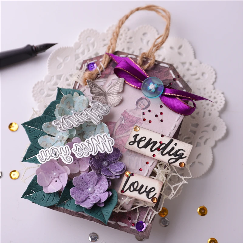 InLoveArts штампы с надписью так много слов металлические пресс-формы Новинка 2020